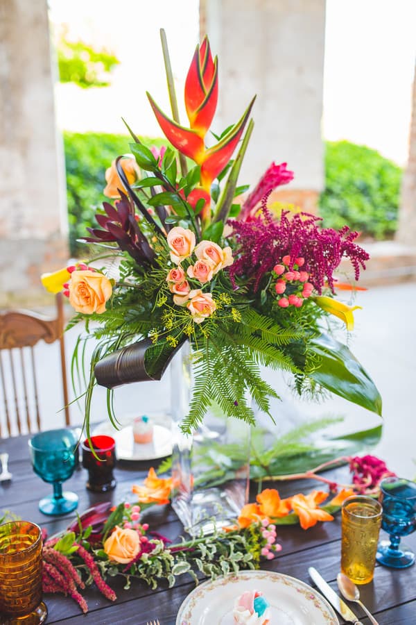 Colorful Tropical Bohemian Wedding in Hickory by Alisha Croghan 21