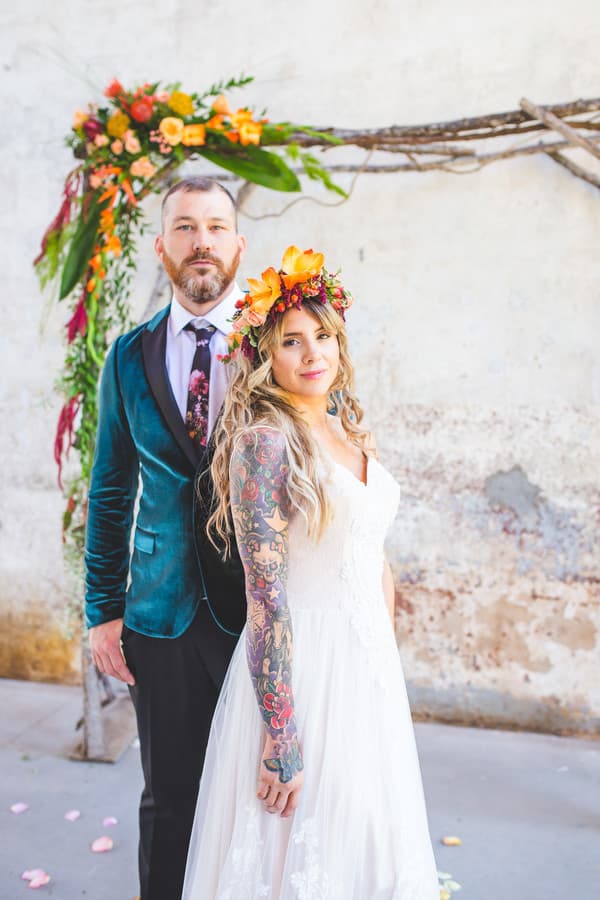 Colorful Tropical Bohemian Wedding in Hickory by Alisha Croghan photo 2
