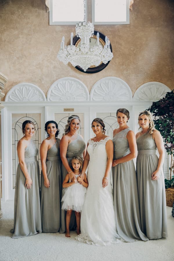 Bride and Bridesmaids