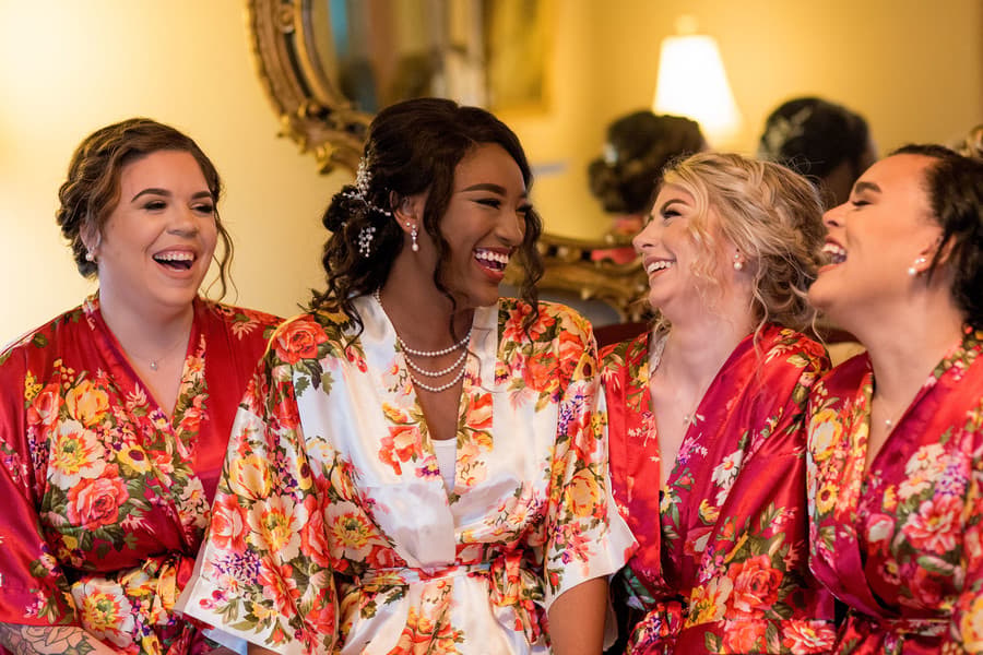 Bride and Bridesmaids