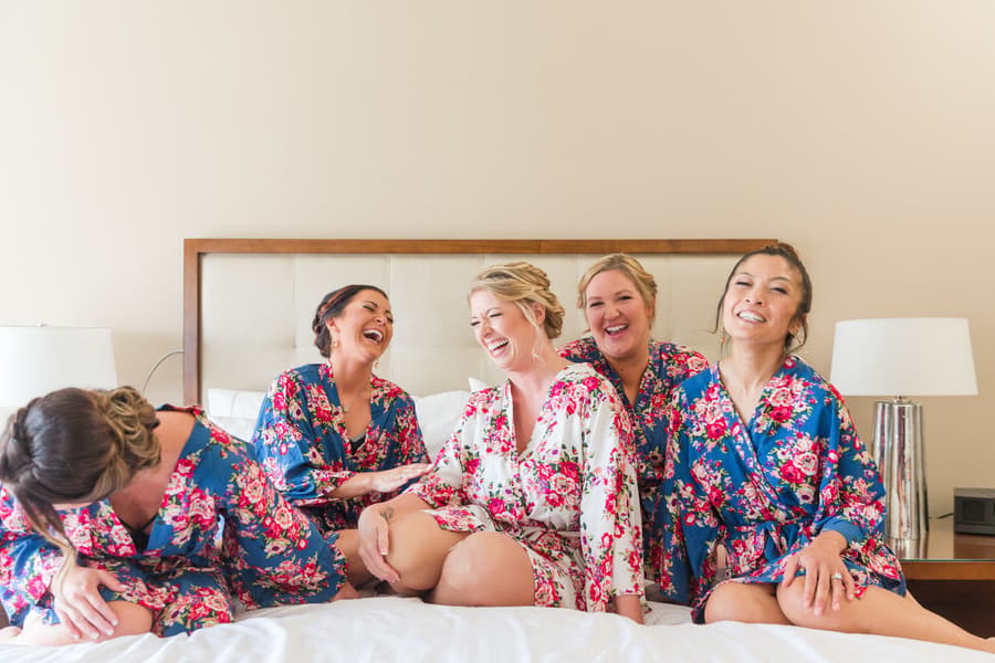 Bride and Bridesmaids