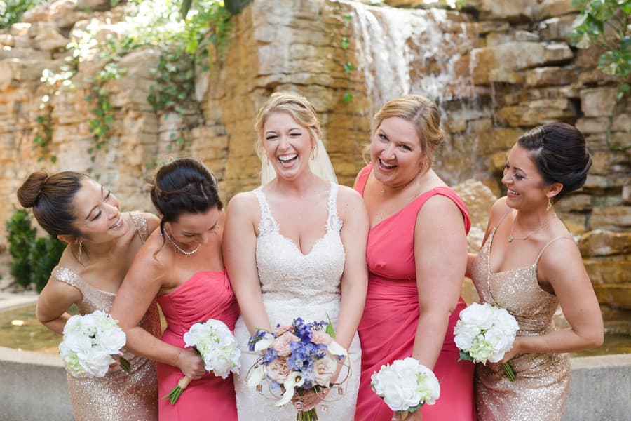 Bride and Bridesmaids