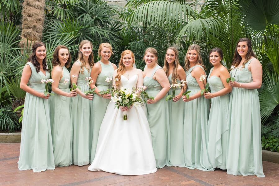 Bride and Bridesmaids