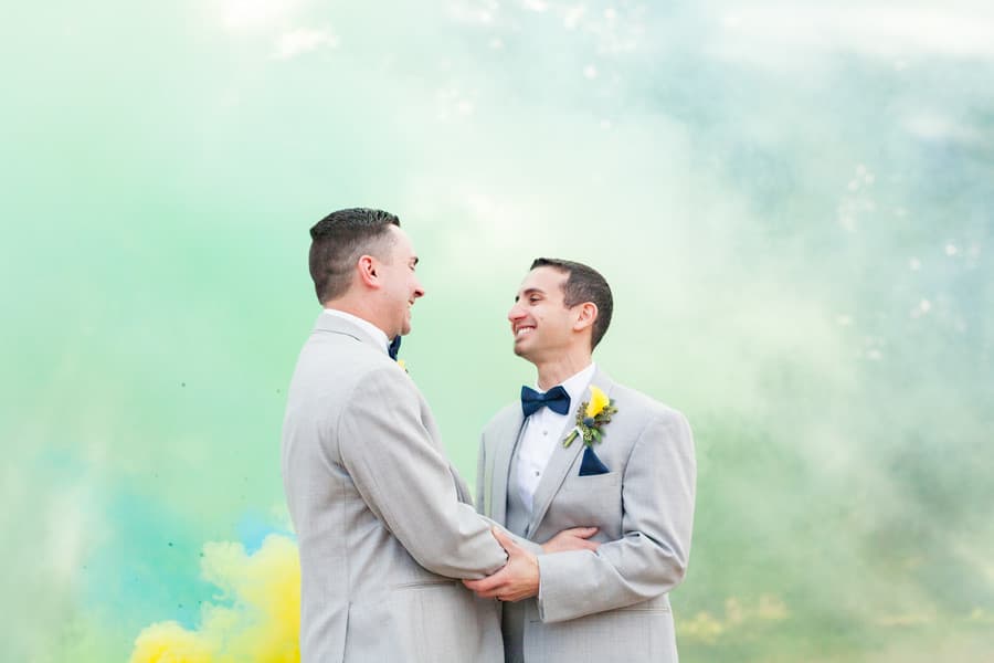 Blue & Yellow LGBTQ Wedding in York by Jessica Hunt