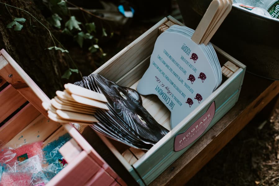 Wedding Program Fan