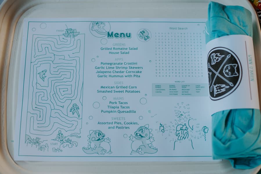 Menu Tray Liner