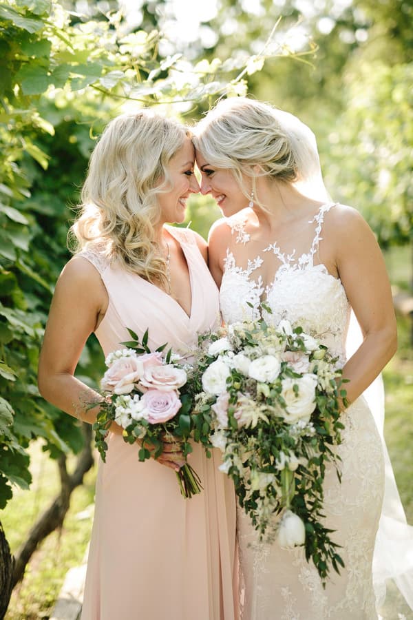 Bride and Bridesmaid
