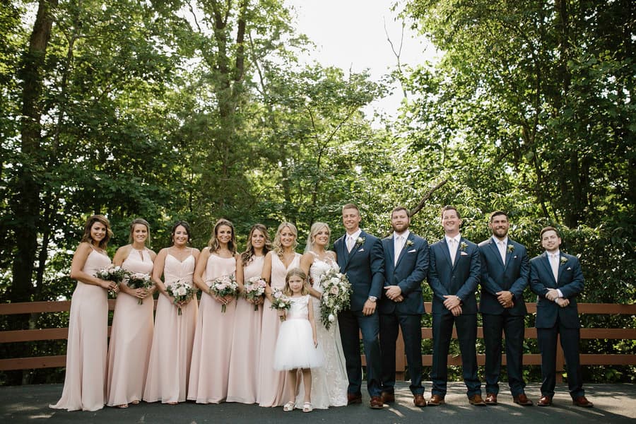 Newlyweds and Wedding Team