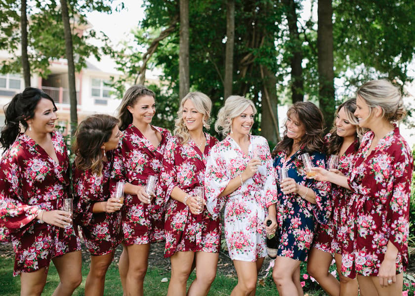 Bride and Bridesmaids