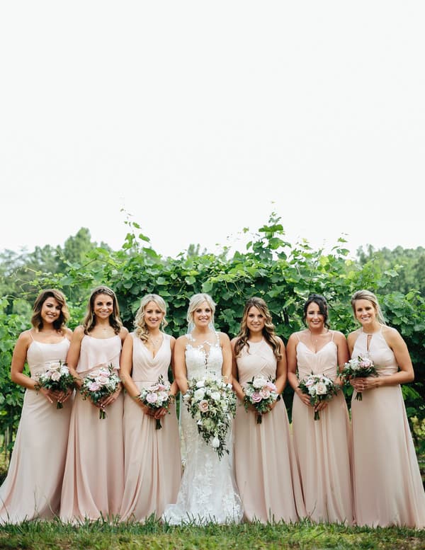 Bride and Bridesmaids