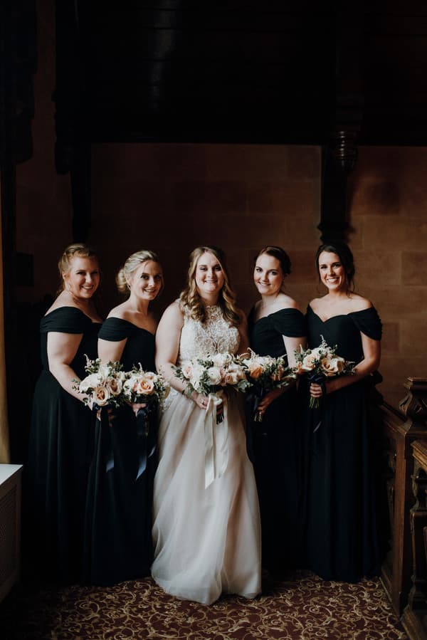 Bride and Bridesmaids