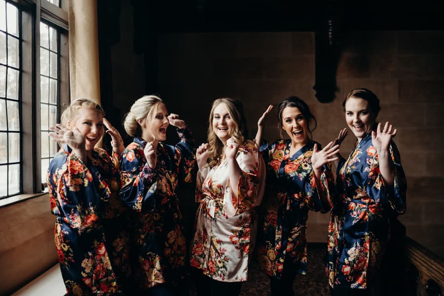 Bride and Bridesmaids