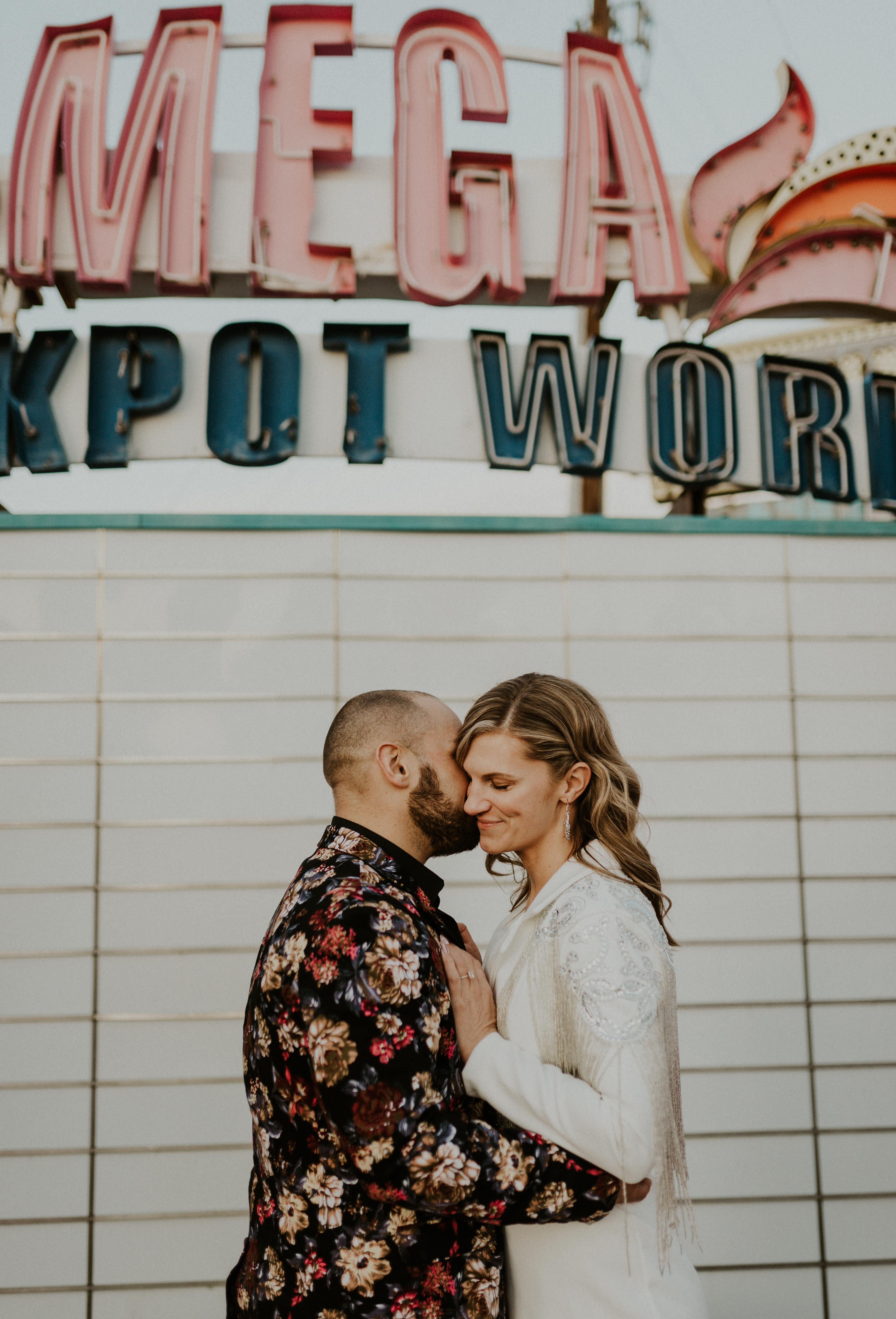 Eclectic Engagement Photo Session at the Iconic Neon Museum & Downtown Las Vegas 7