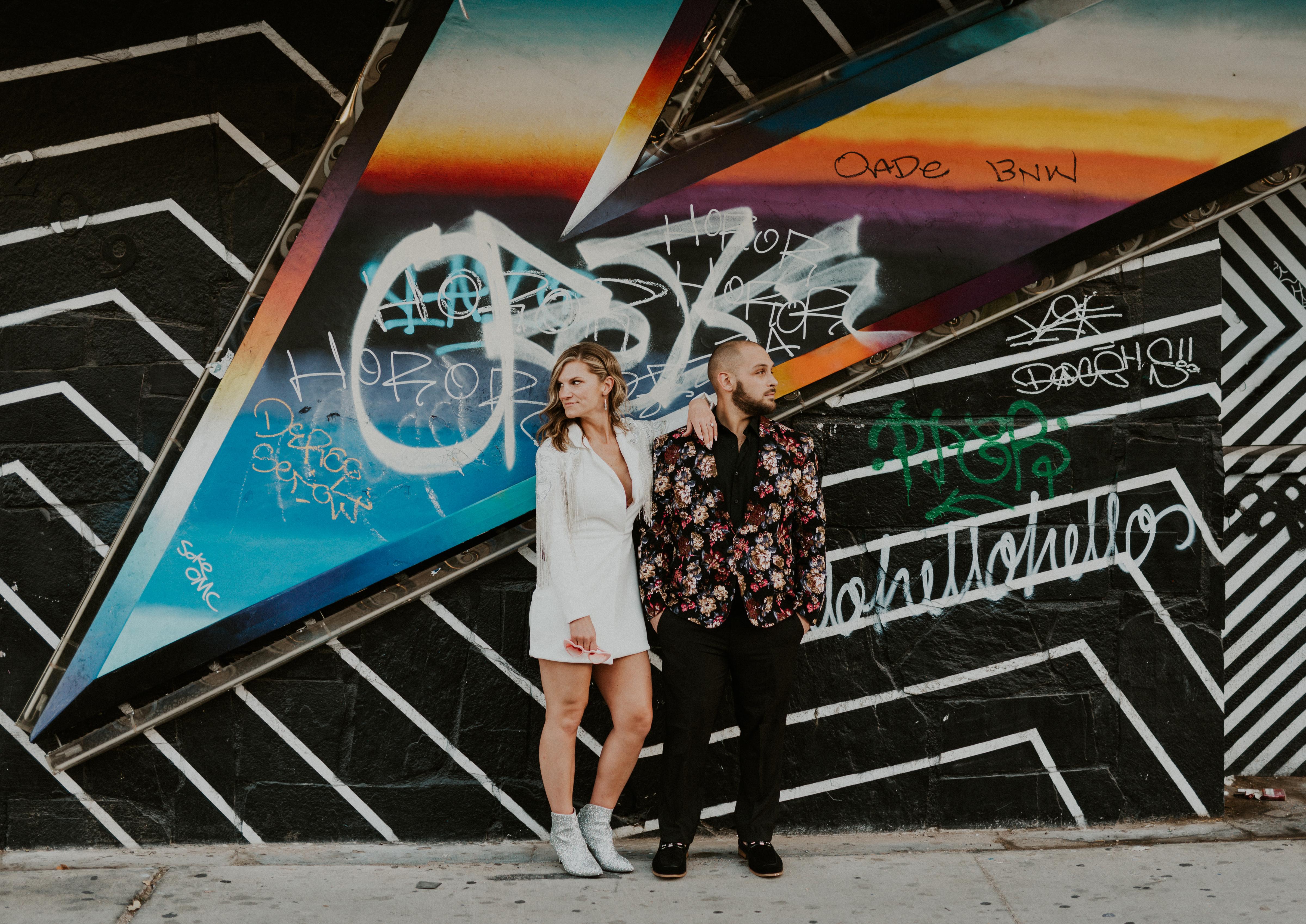 An Eclectic Engagement Photo Session at the Iconic Neon Museum & Downtown Las Vegas photo 2