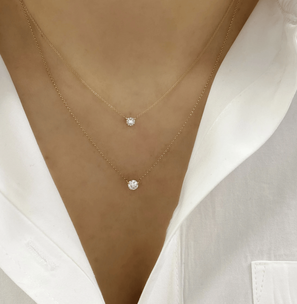Diamond Cluster Neckalce