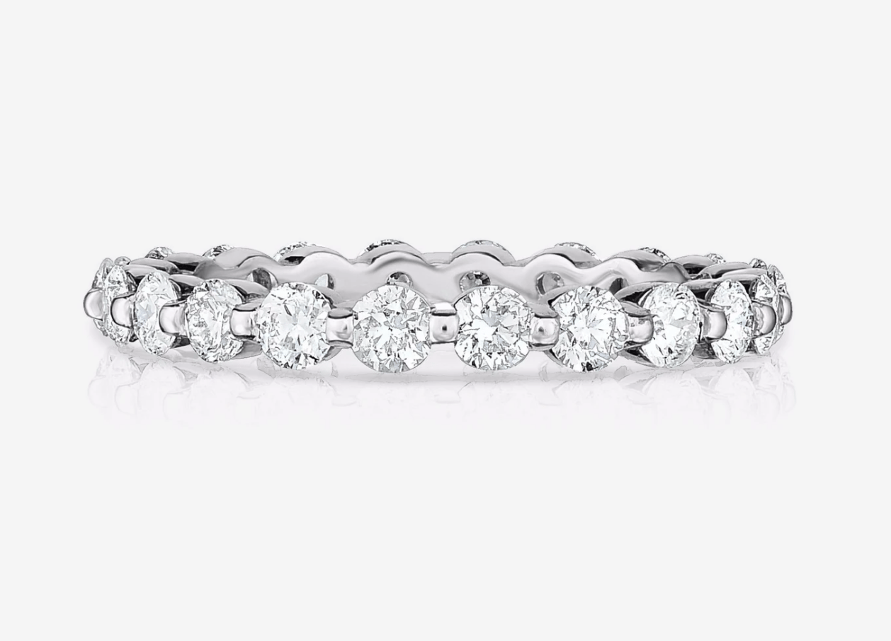 Single Prong Eternity Band