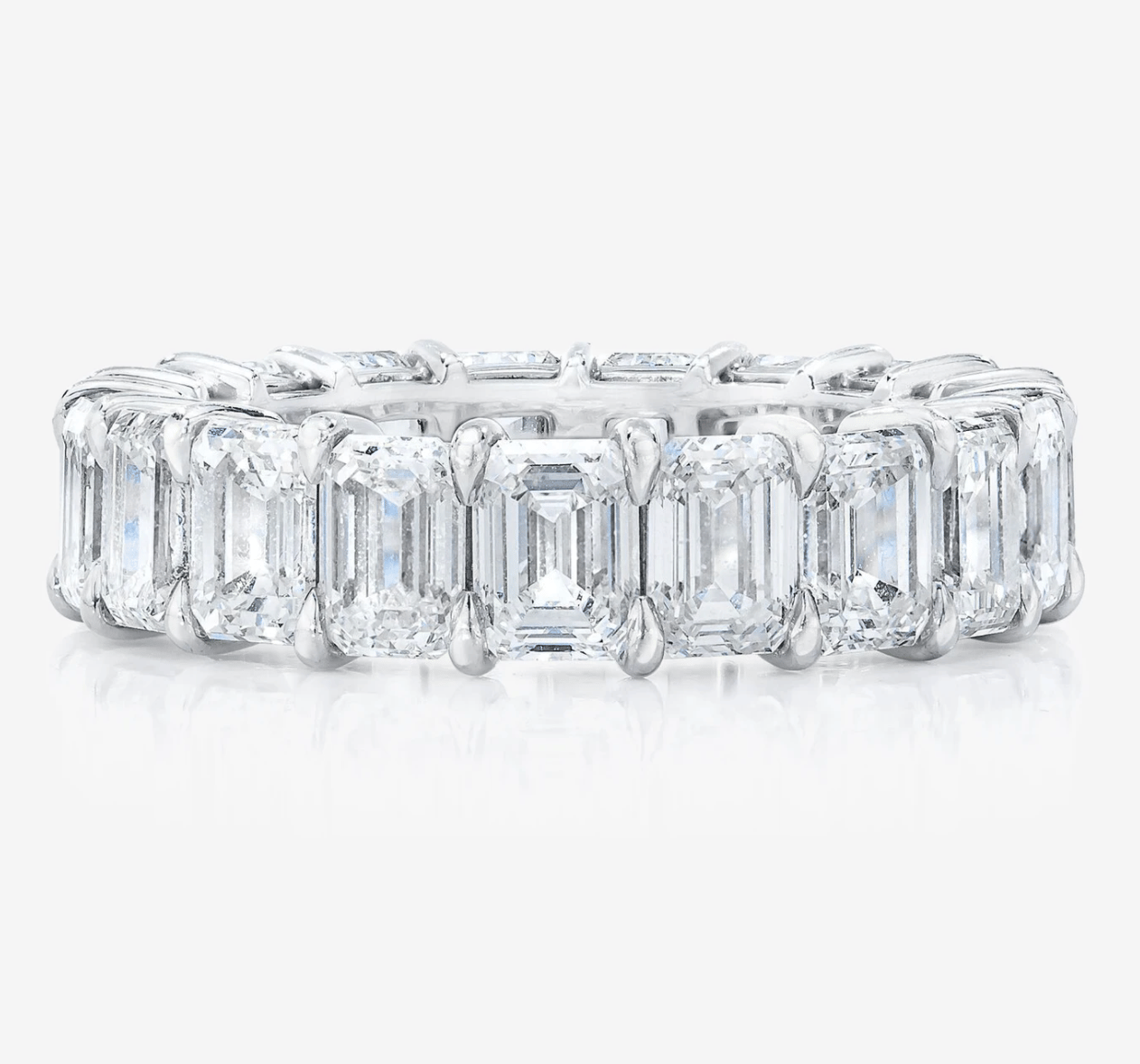 Emerald Cut Eternity Band