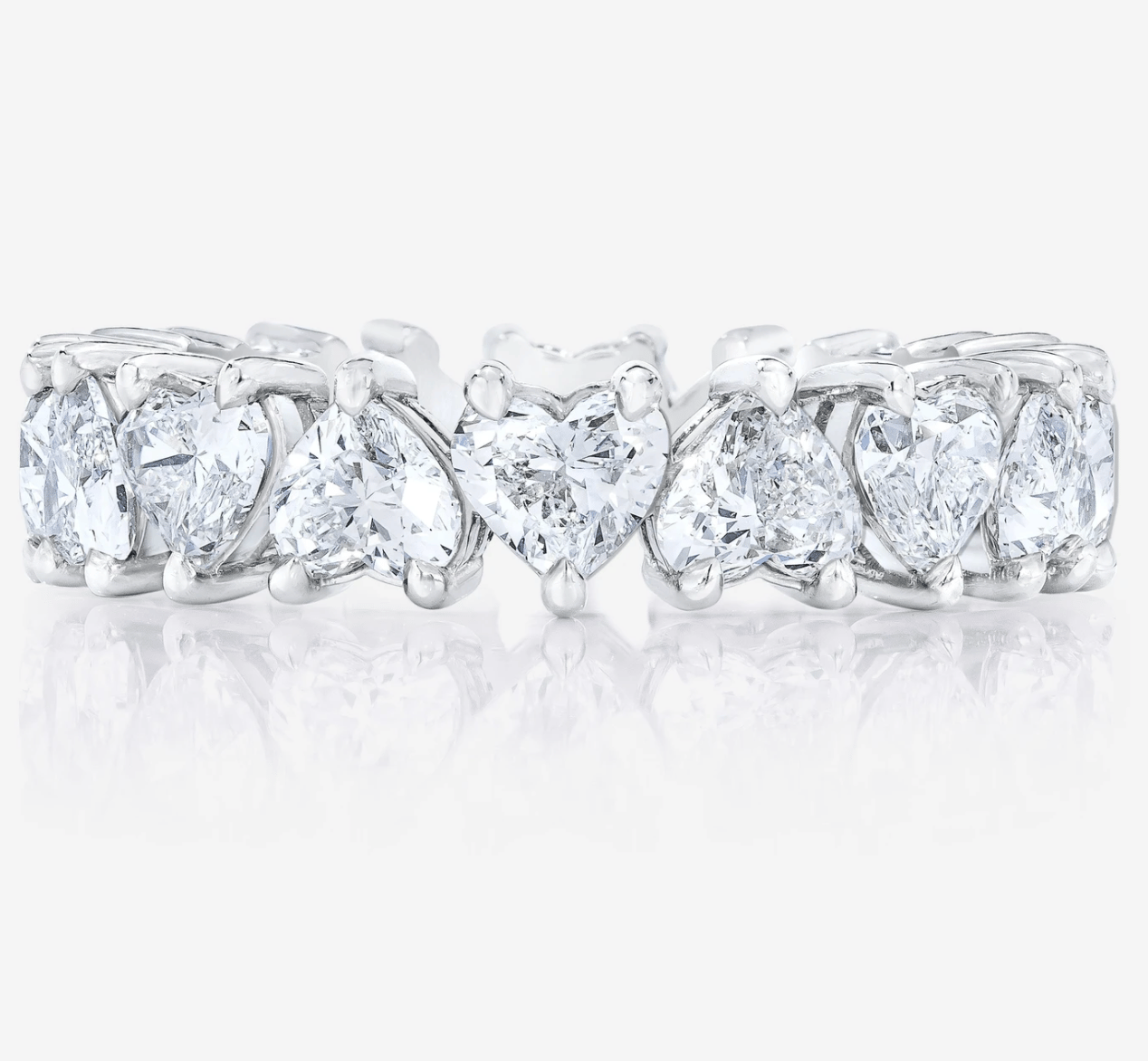 Heart Shaped Eternity Band