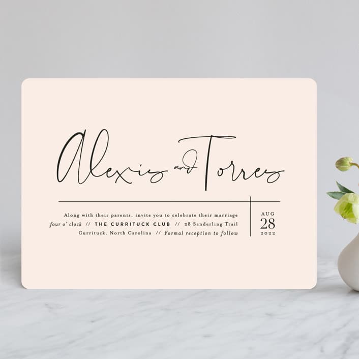 Just the Two of Us Wedding Invitation