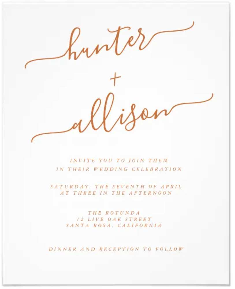 Budget Wedding Invitation Flyer