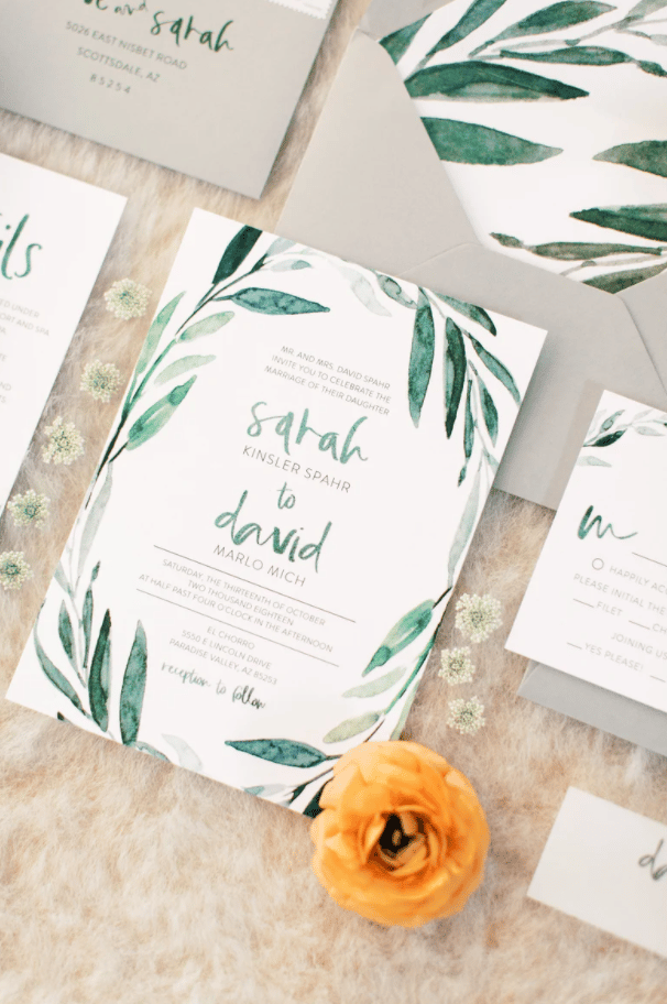 Ava Wedding Invitation Suite
