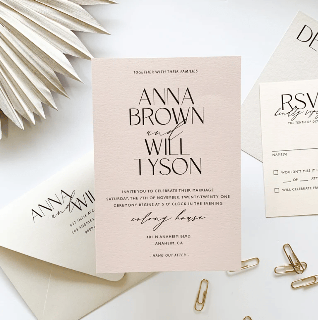 Anna Wedding Invitation Suite