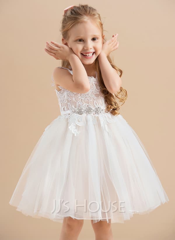 A-Line Knee-length Flower Girl Dress