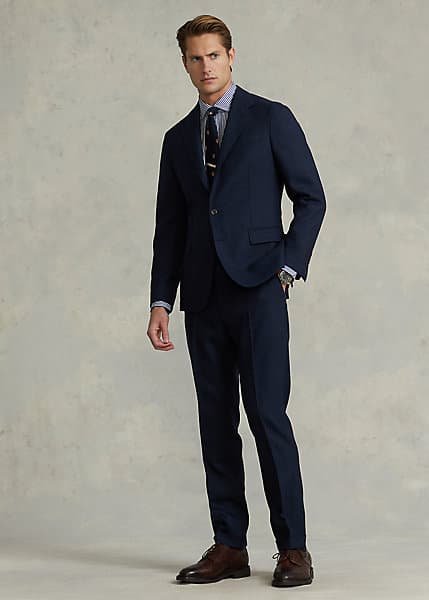 Polo Soft Glen Plaid Twill Suit