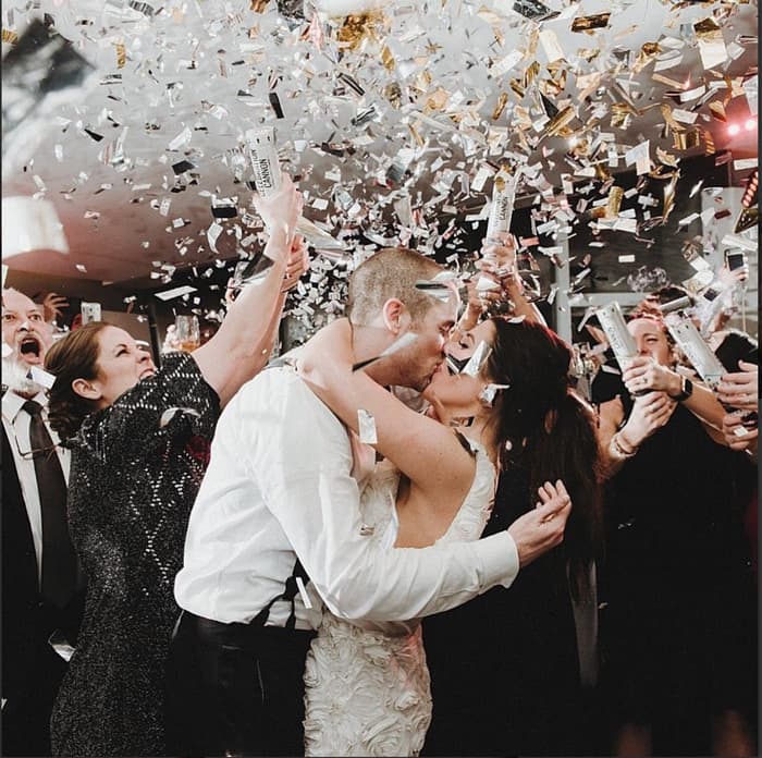 30" Confetti Cannon - Metallic Silver