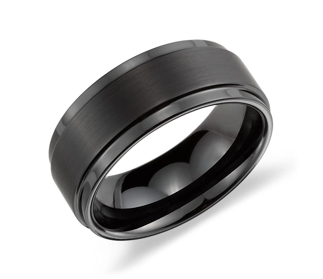 Brushed and Polished Comfort Fit Wedding Ring