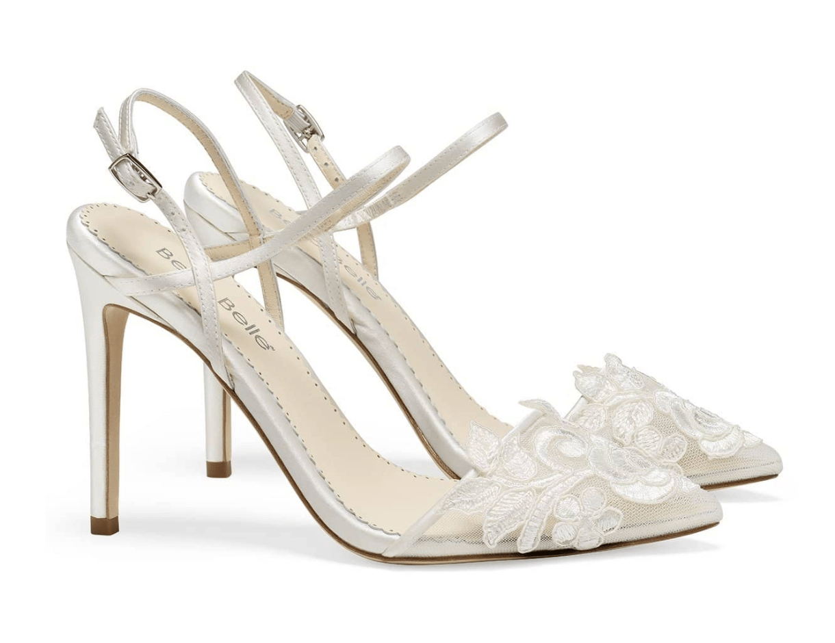 Lace Flower Wedding Shoes