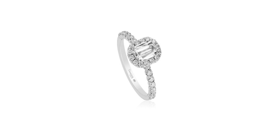 Christopher Designs L’Amour Crisscut Diamond Engagement Ring