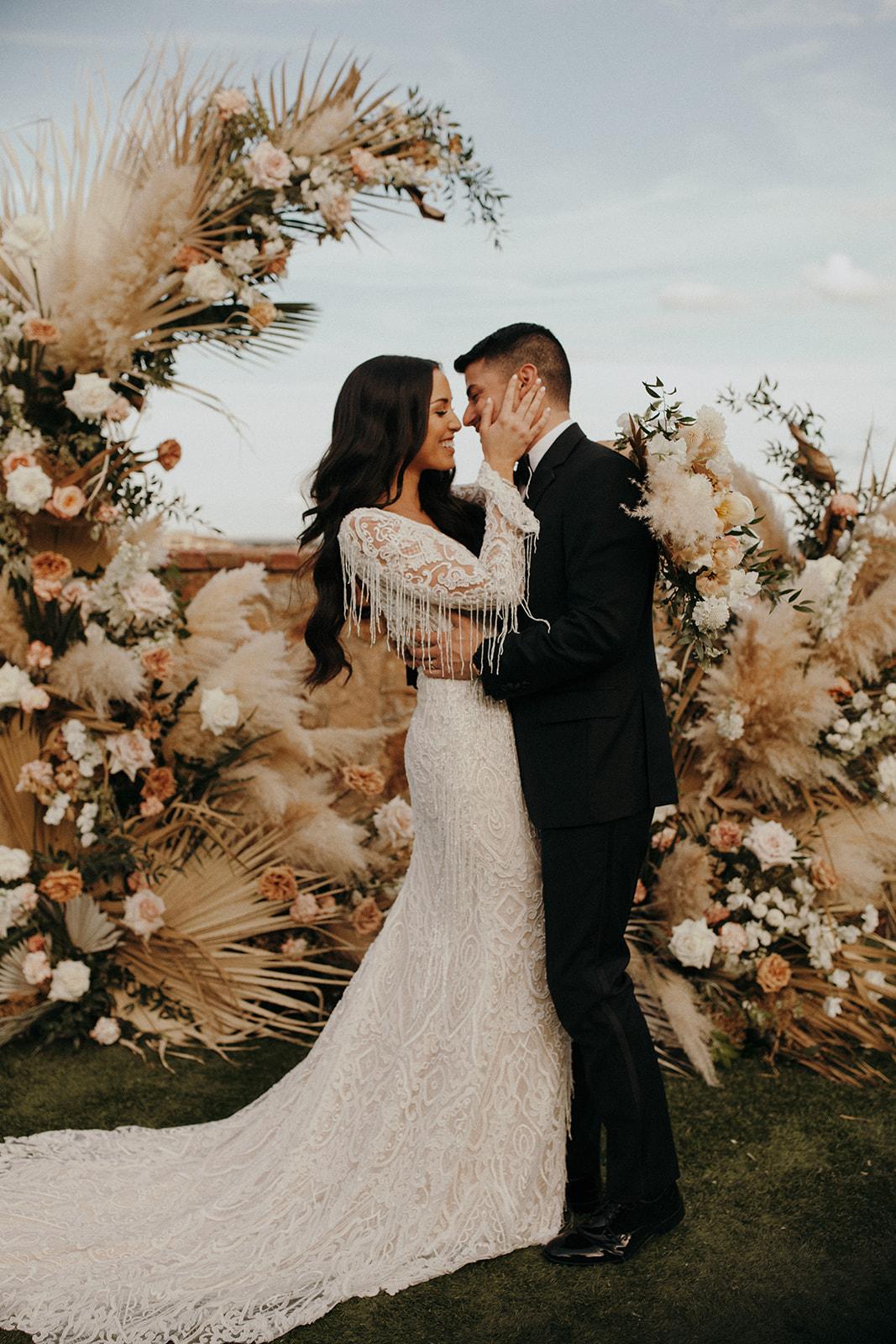 A Bohemian Winter Wedding at The Bella Collina Venue 11