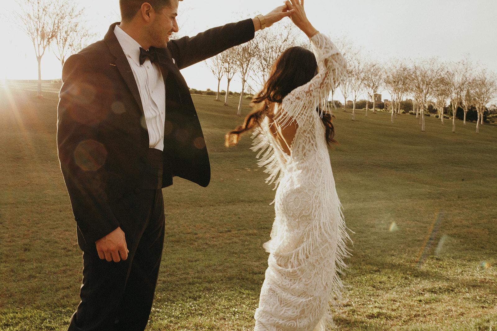 A Bohemian Winter Wedding at The Bella Collina Venue 14