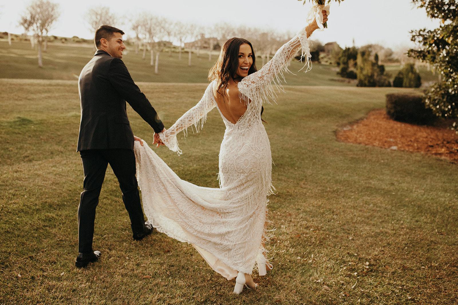 A Bohemian Winter Wedding at The Bella Collina Venue 20