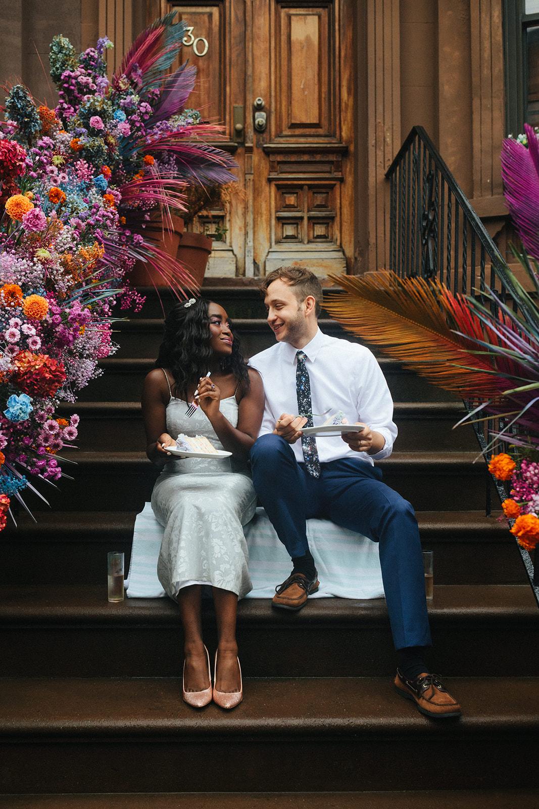 A Non-Traditional Elopement on a New York City Stoop
