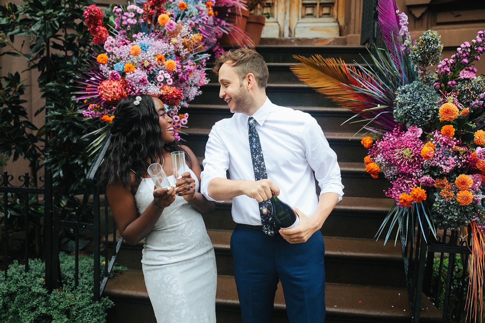 A Non-Traditional Elopement on a New York City Stoop 37