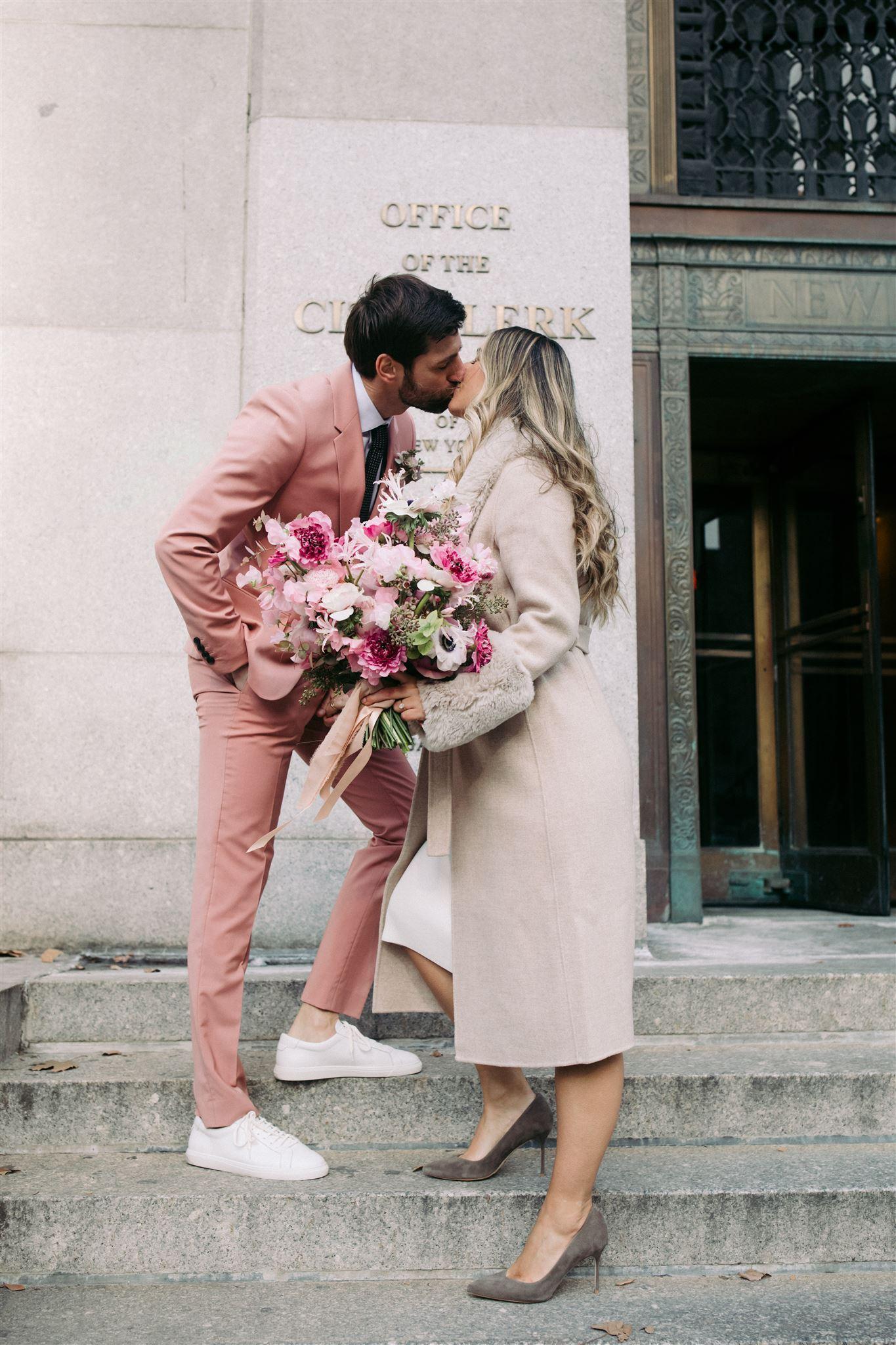 A Modern Winter Wedding at New York City Hall photo 5