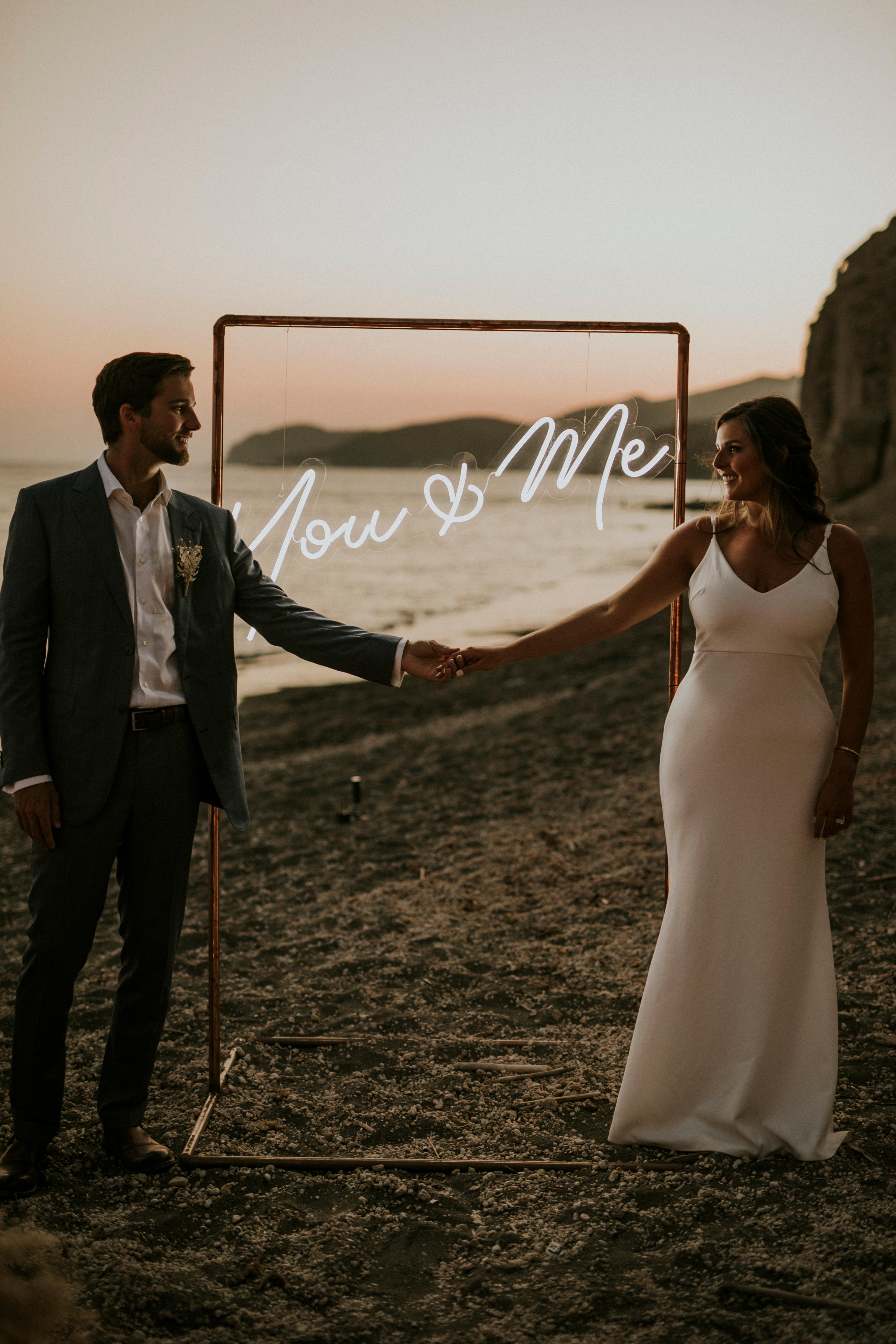 A Romantic Beach Wedding in Santorini 56