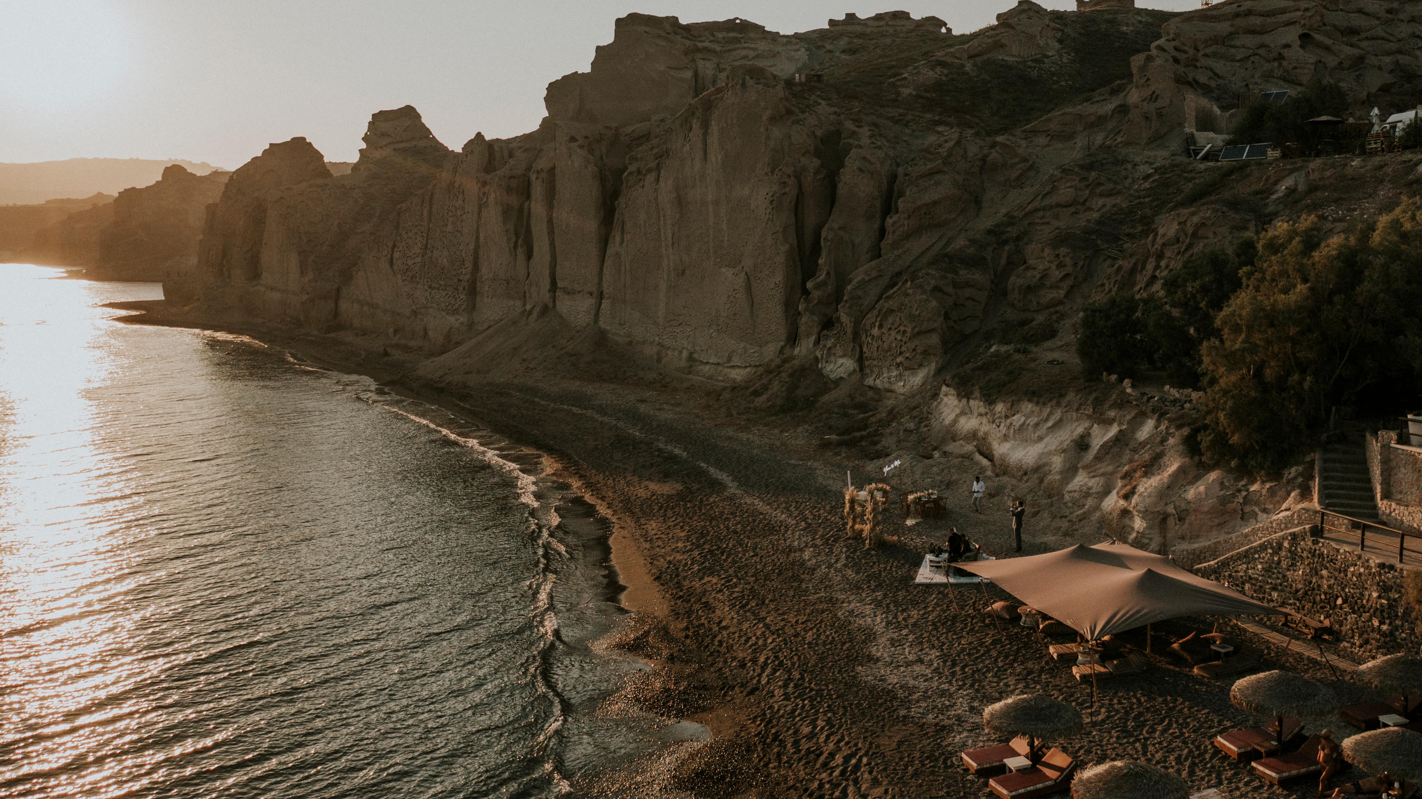 A Romantic Beach Wedding in Santorini 57