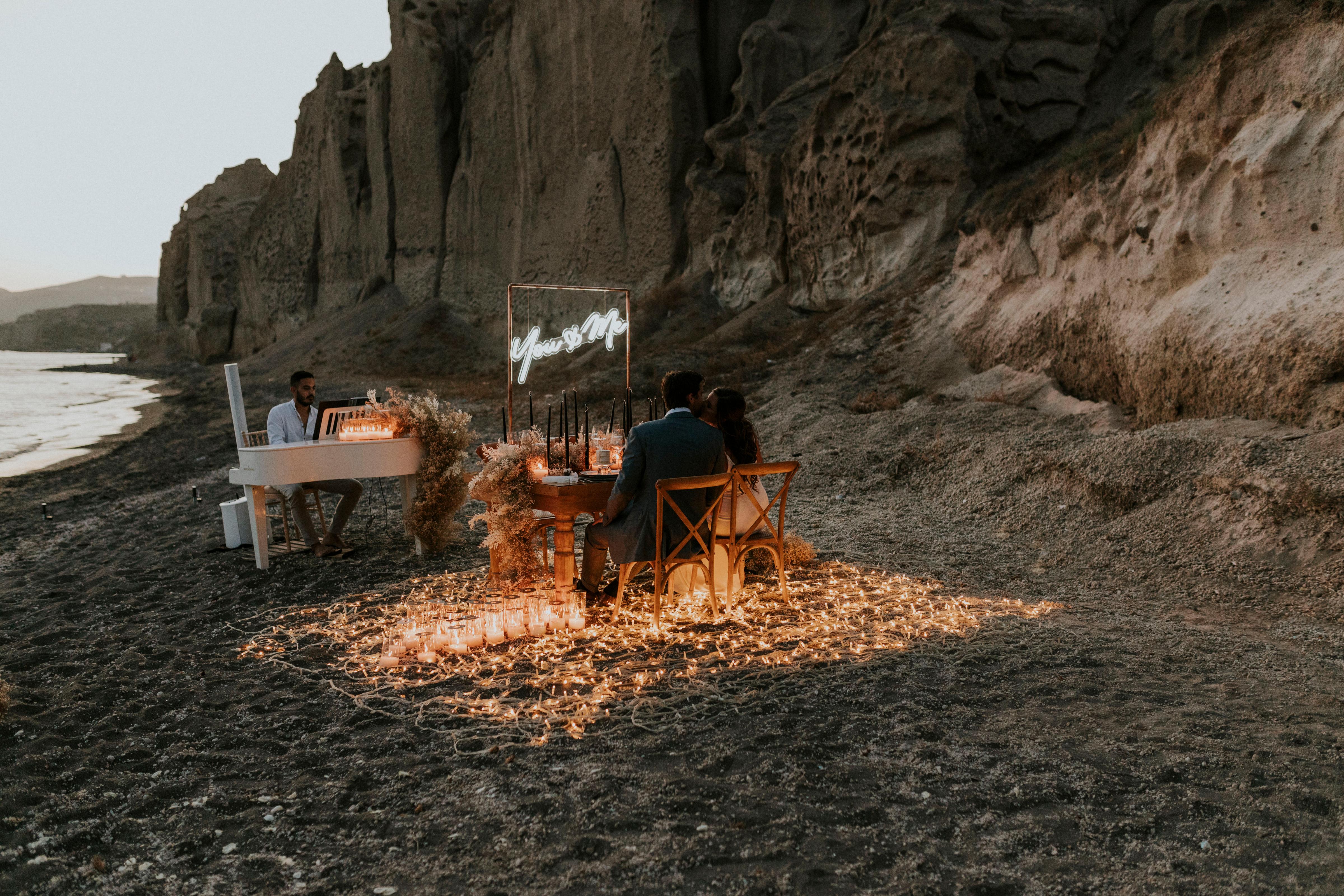 A Romantic Beach Wedding in Santorini 53