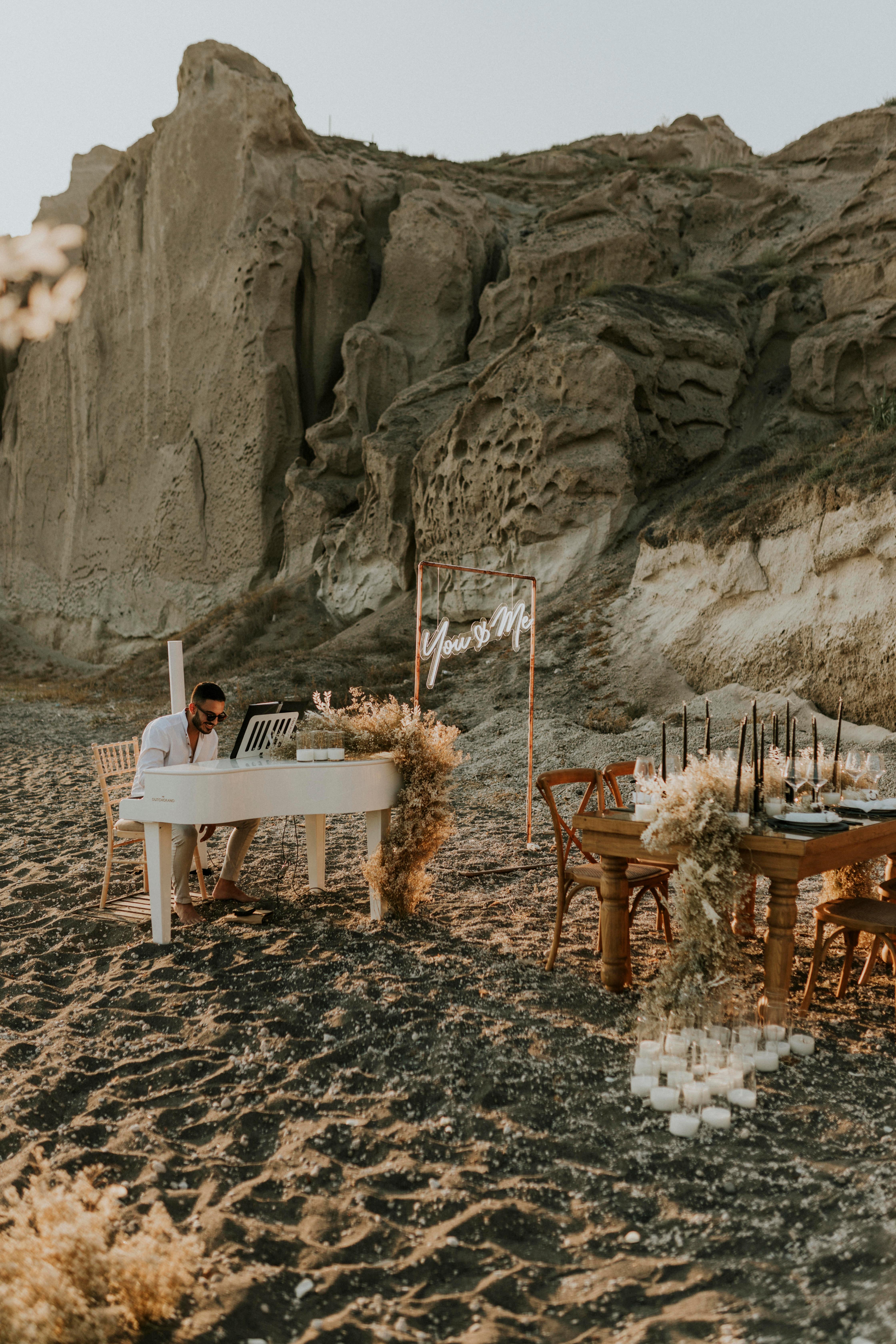 A Romantic Beach Wedding in Santorini 45