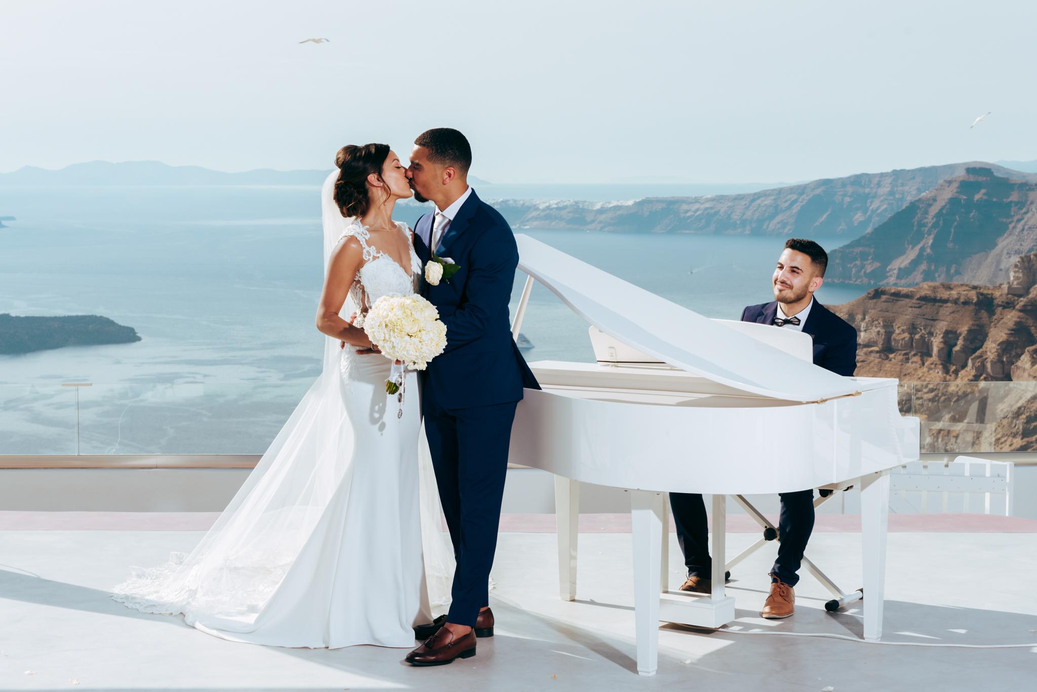 Sunset Piano Notes Santorini portfolio 2