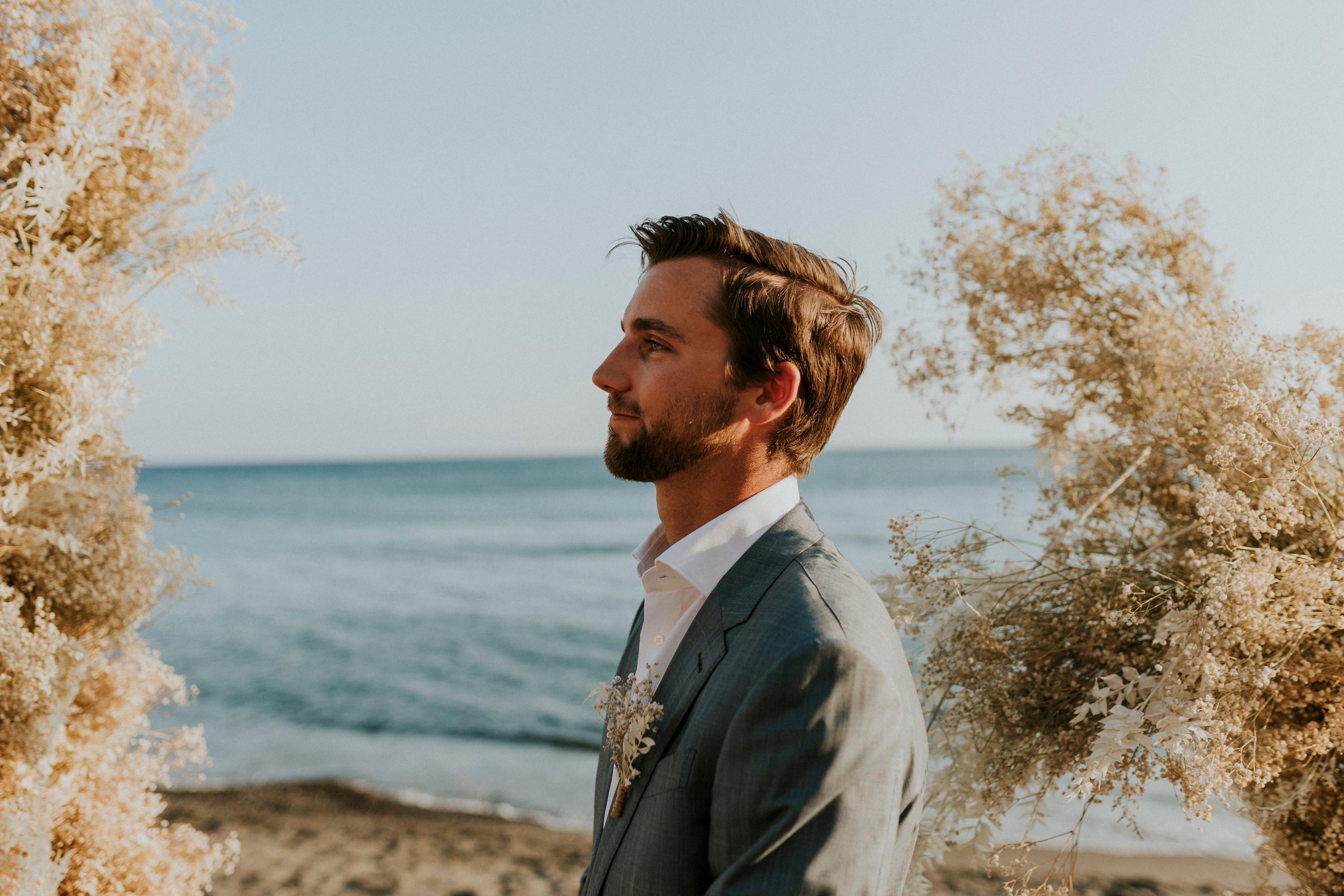 A Romantic Beach Wedding in Santorini 28