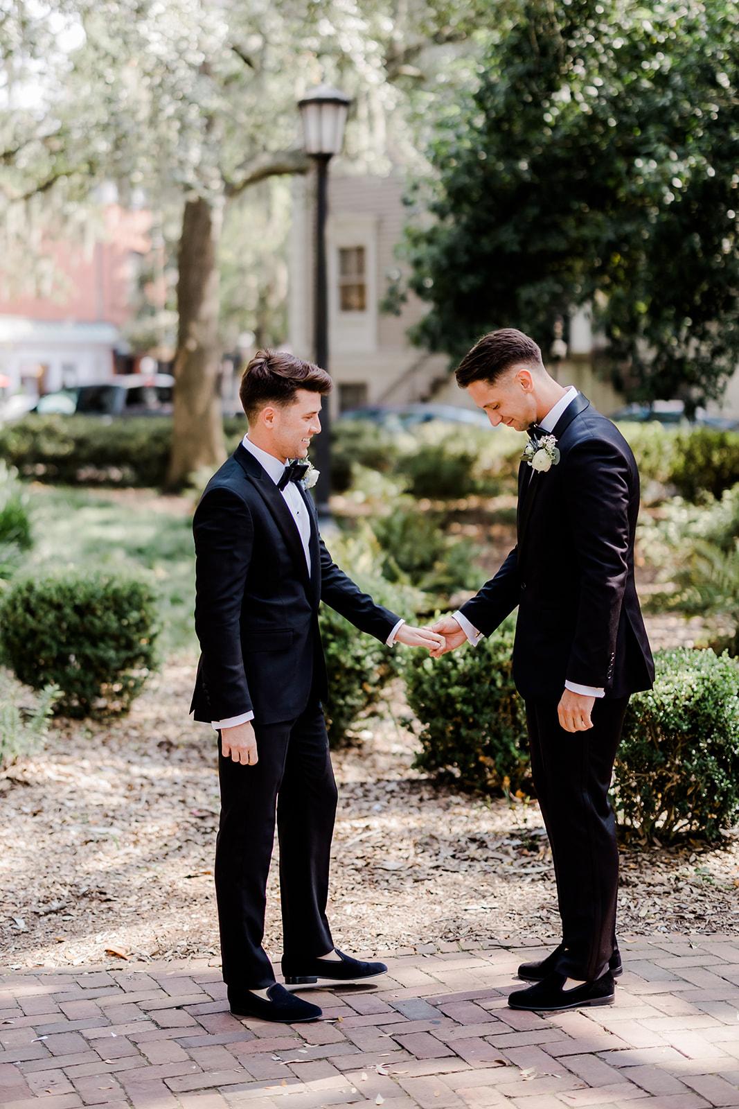 A Modern Fall Wedding at the Ships of the Sea Maritime Museum 36