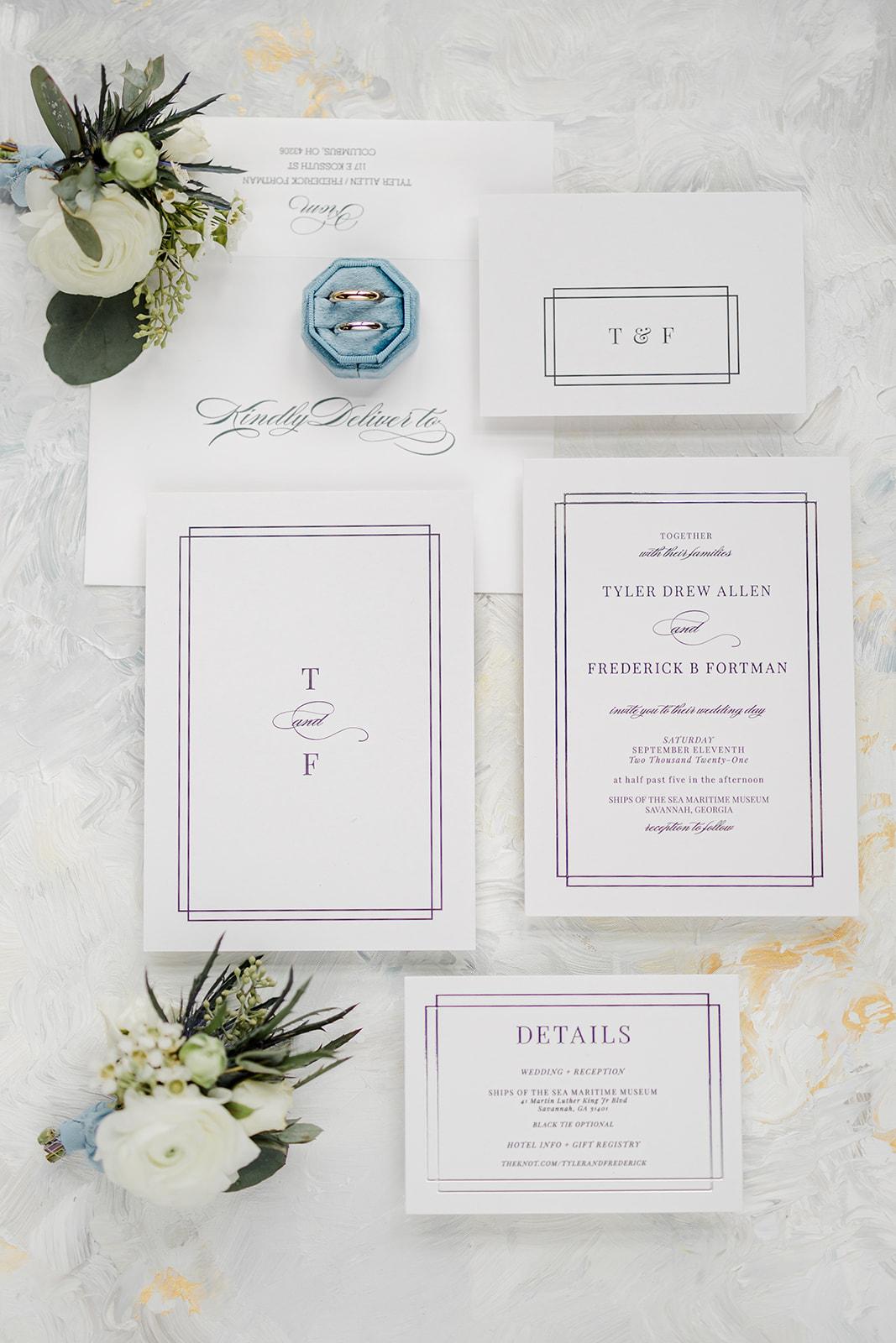A Modern Fall Wedding at the Ships of the Sea Maritime Museum 22