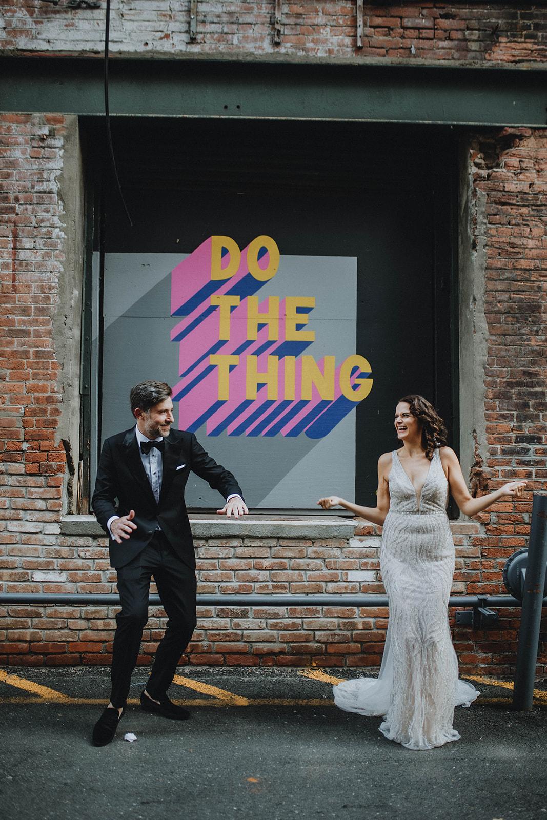 A Non-Traditional Fall Wedding at the Garner Arts Center 45