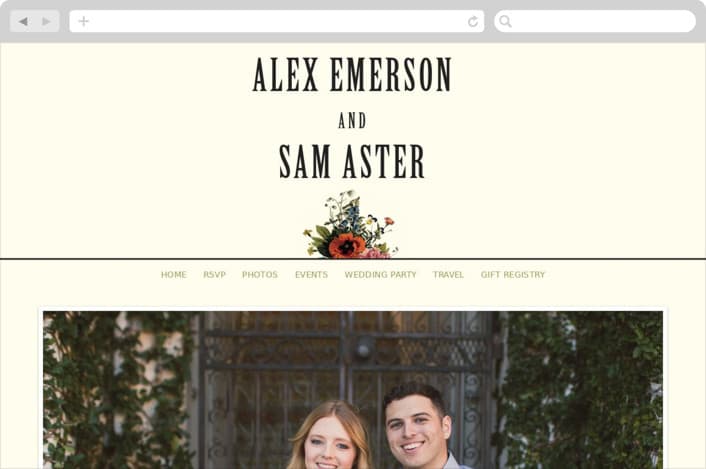 Vintage Garden Invite