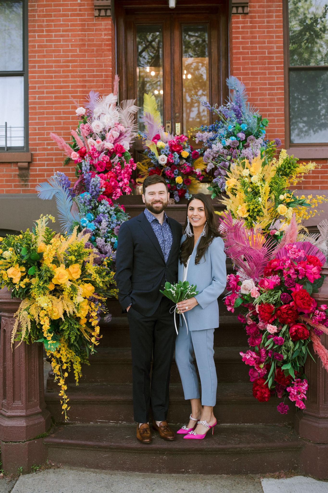 A Non-Traditional Fall Elopement in Brooklyn