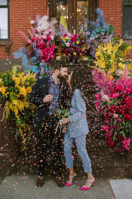 A Non-Traditional Fall Elopement in Brooklyn photo 5